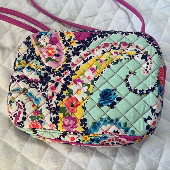 Vera Bradley Iconic Rfid Little Crossbody Wildflower - Picture 10 of 11